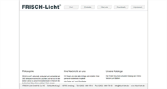 Desktop Screenshot of frisch-licht.de